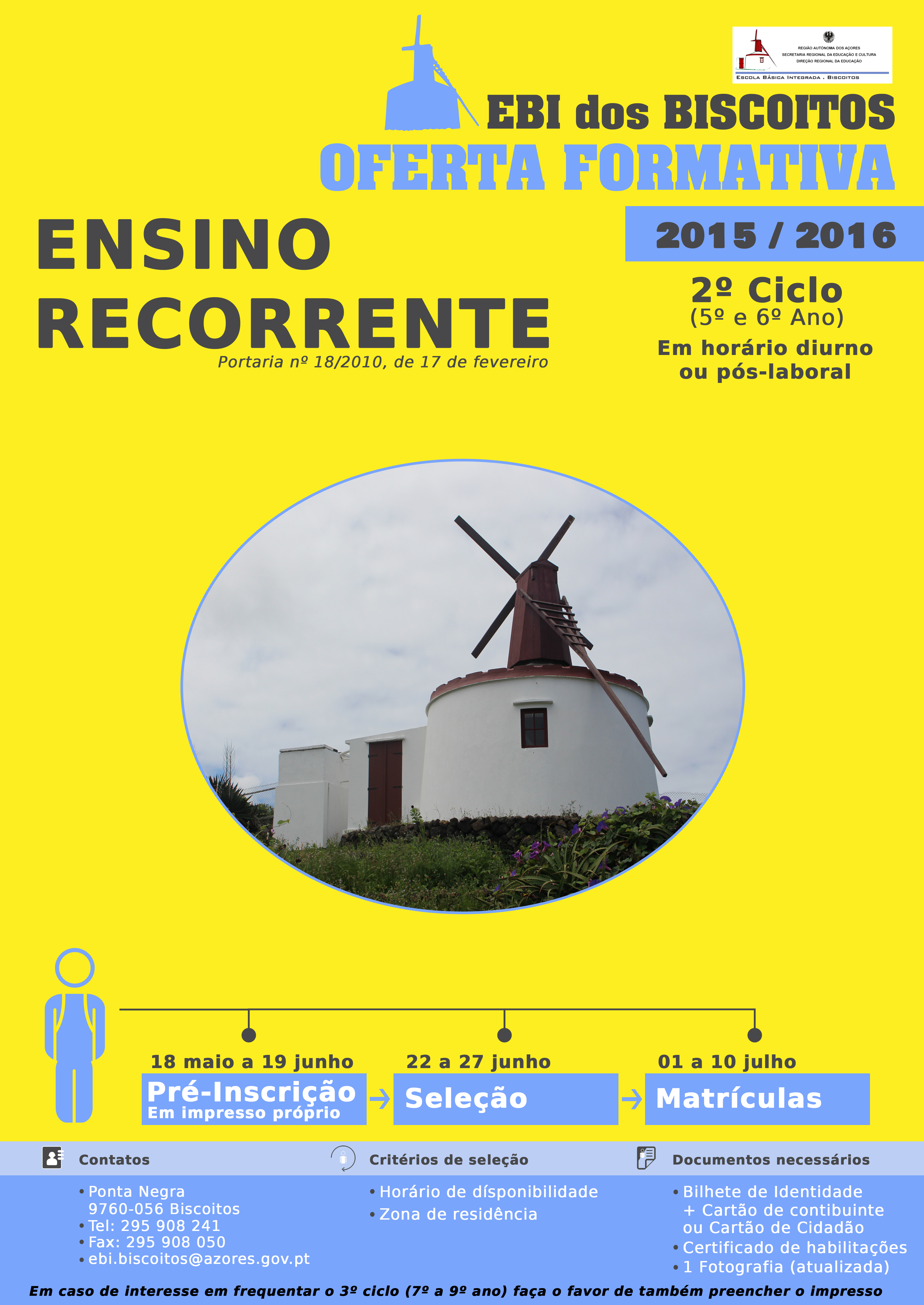 Cartaz Ensino Recorrente 20152016